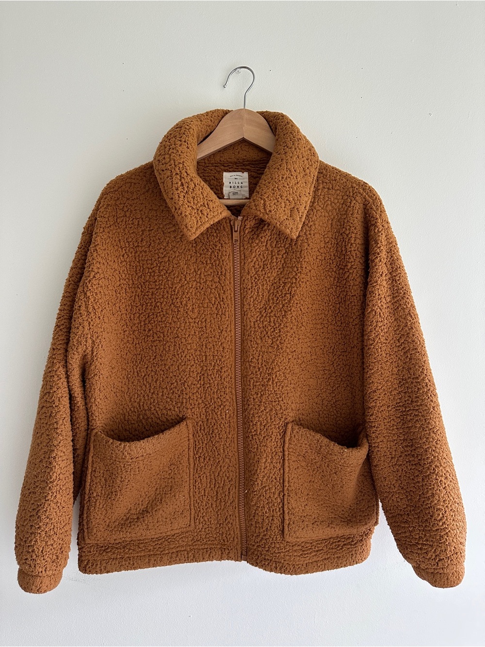 Billabong Rust Brown Sherpa Jacket